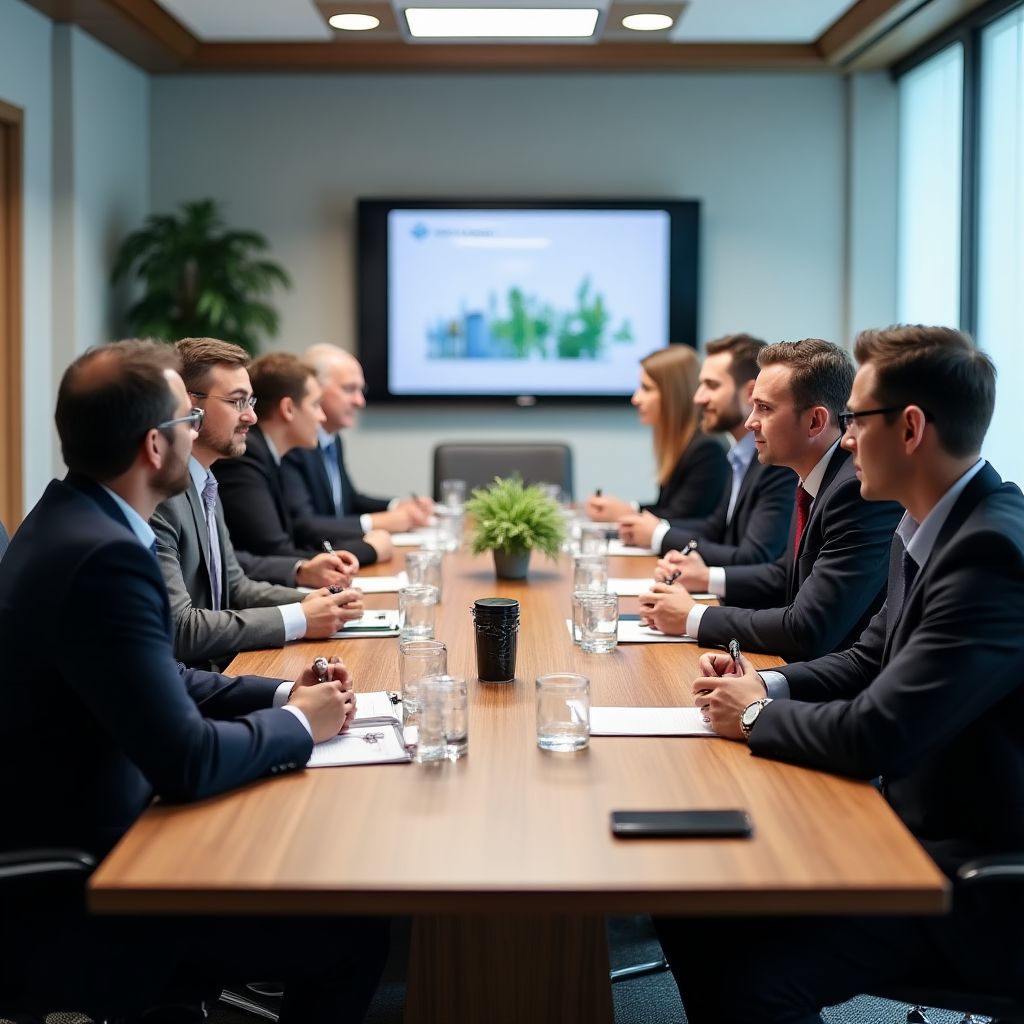 Reunión con proveedores clave
